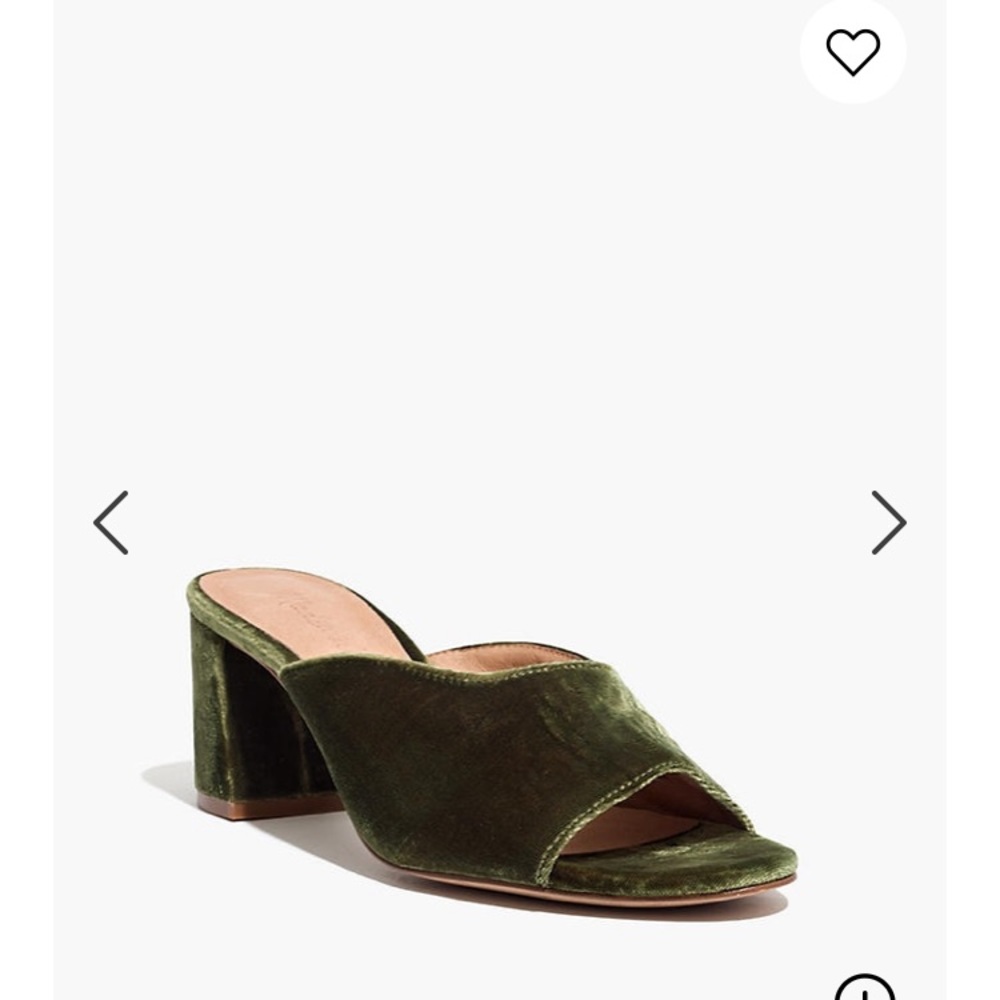 Madewell velvet mules SZ 7.5